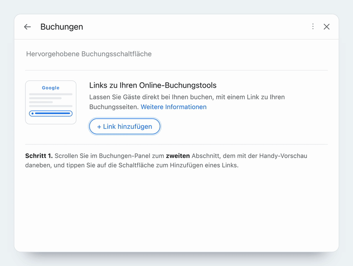 Wohin der Link kommt, und wo er in Ihrem Eintrag landet.